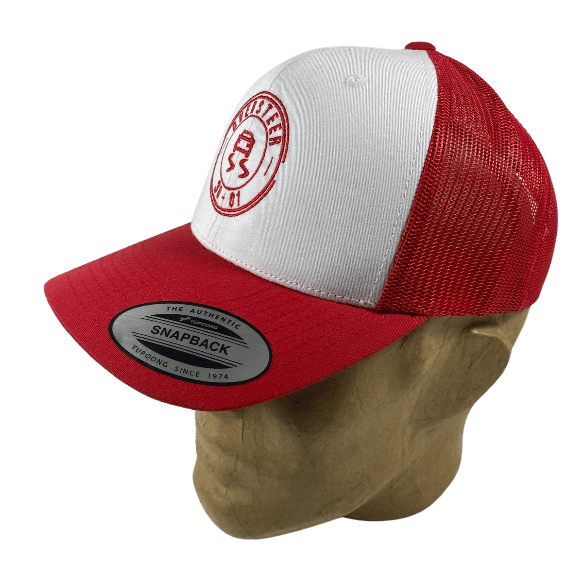 Casquette Trucker « Silverstriker » Rouge et Blanc – Édition Motorsport